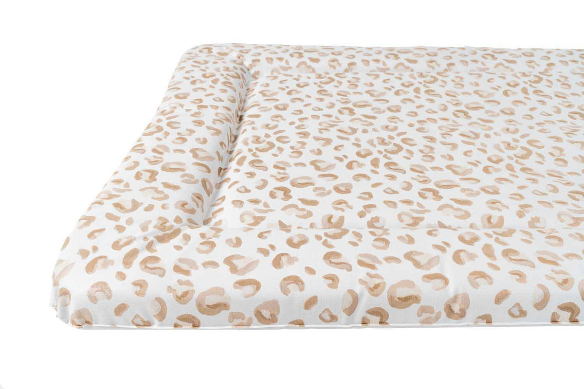 Mabel & Fox - Baby Changing Mat - Beige Leopard