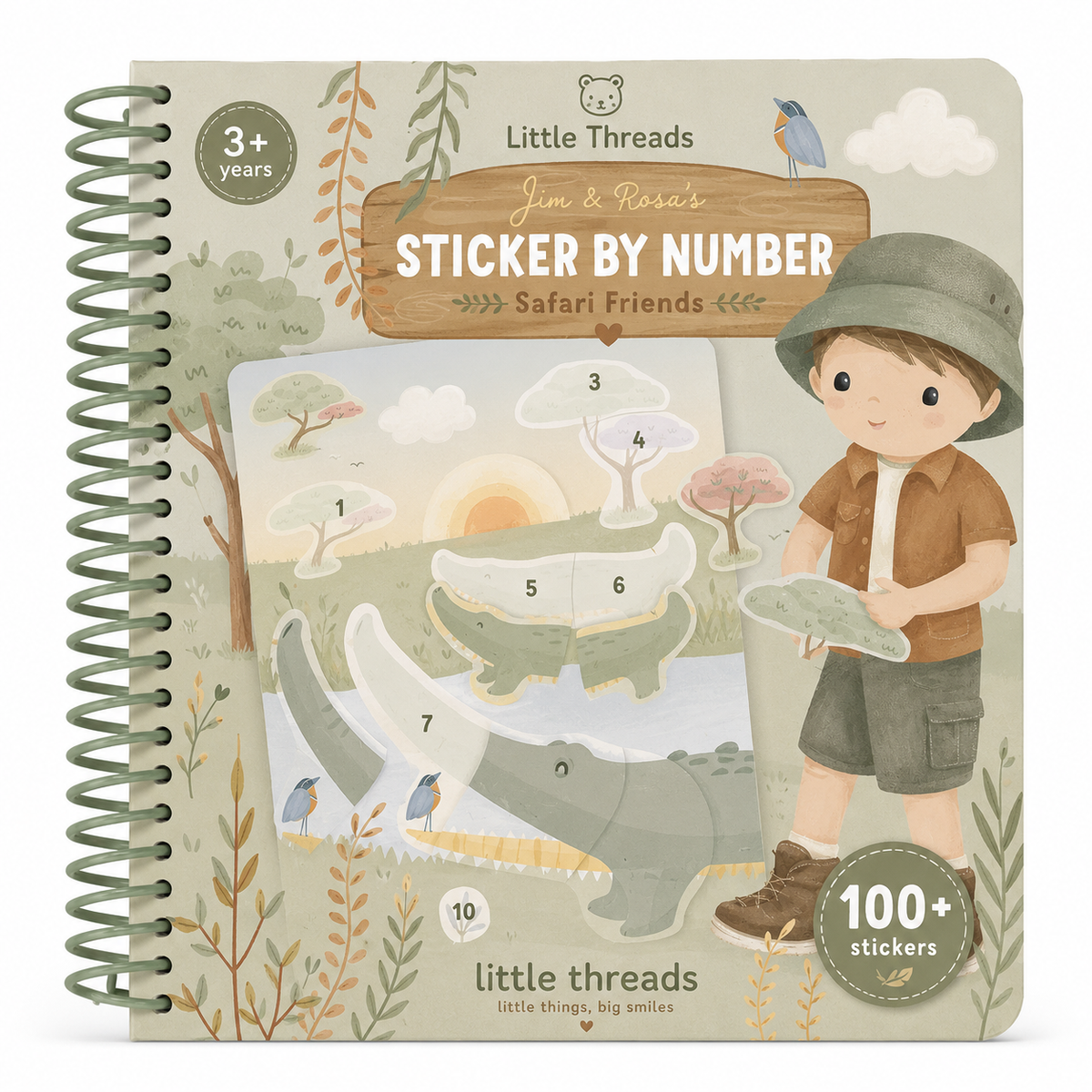 Sticker book by numbers - Jim