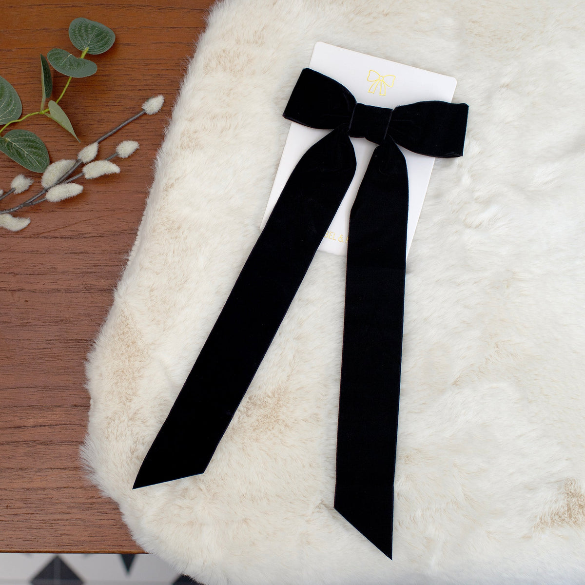 Mabel & Fox - Personalised Velvet Bow Gift Sack